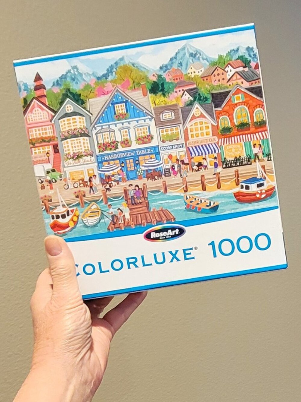 HARBOR TOWN by RoseArt JIGSAW PUZZLE 1000 pieces